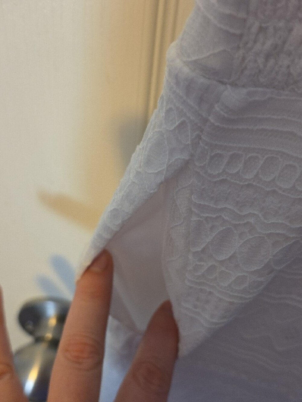 torrid White Lace Maxi Dress With Adjustable Straps - Picture 8 of 8